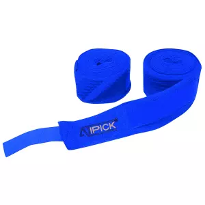 Par vendas algodón para boxeo 5m x 5 cm. Color AZUL