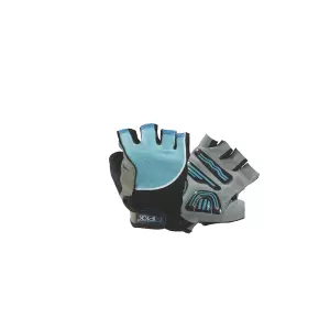 Guantes halterofilia AZUL mod. TONO. spandex con palma GEL. Talla M
