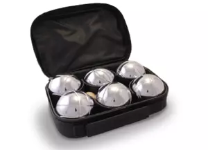 Estuche 6 bolas de petanca entreno (700Gr). con boliche y medidor PREGUNTAR STOCK