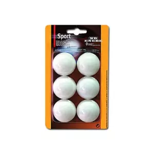 Blister 6 pelotas ENEBE Sport 40mm Blancas PING PONG