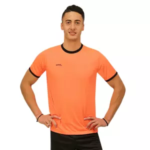 CAMISETA SOFTEE GALAXY NIÑO - 8 AÑOS, CORAL FLUOR/NEGRO