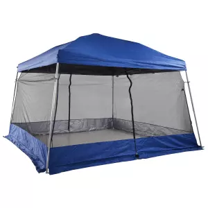 Carpas para Exterior Plegable para Jardín o Camping 360x360x260cm Cenador para Exterior con Mosquitera - Color Azul