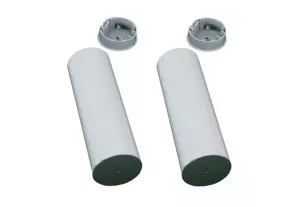 Anclajes para postes aluminio Ø90mm. Tenis, Voleibol, Padel, Multideporte. Jgo.