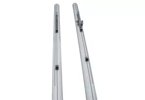 Postes Multideporte/Multialturas, aluminio Ø90 mm, para anclar (tensor con cabrestante) Tenis, Badminton, Voley,