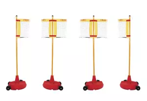 SET RED LIGERA 3 CAMPOS badminton,VOLEY