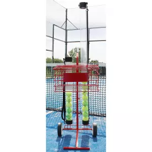 CARRO PORTAPELOTAS TENIS / PADEL 80 PELOTAS   - ROJO, 80PLTS