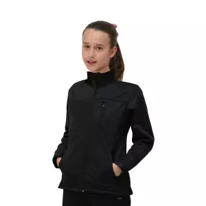 SOFTSHELL JACKET SOFTEE REGIS NIÑA - 10 AÑOS, NEGRO