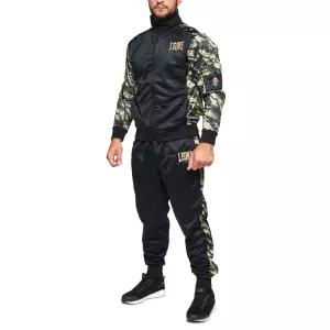 AB796C Chándal Leone 1947 Color CamuflaJe Negro BOXEO