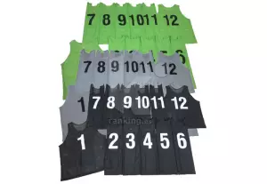 SET 12 PETOS CERRADOS CALADOS NUMERADOS (AG27)