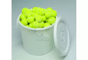 PELOTA MINI-TENIS OFICIAL. CUBO DE 100 UDS
