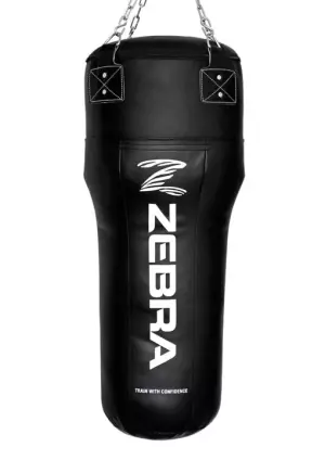 SACO ANGLE BAG ZEBRA PRO, PU NEGRO BOXEO 100X35X30CM 30 KG UPPERCUT