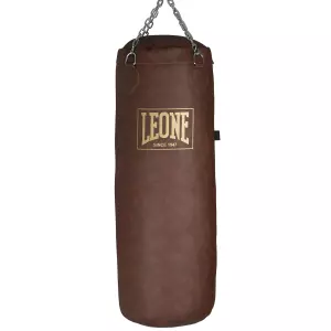 AT823 Saco de boxeo leone 1947 Vintage marron 40 kg 120X35