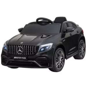 Coche Eléctrico para Niño +3 Años con Mando a Distancia Con Música y Luces Doble Apertura de Puerta Batería 12V Carga 30kg 115x70x55cm Negro