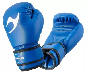 GUANTES BOXEO KIDS AZUL JUSPORTS 4/6/8 ONZAS