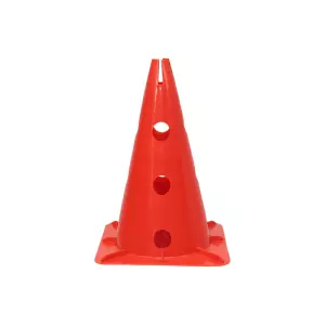 CONO CON SOPORTE PARA PICA Y ARO BASE CUADRADA - ROJO, 50CM