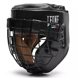 CS424 Casco para deportes de contacto con rejilla Leone 1947 “Fighter” BOXEO