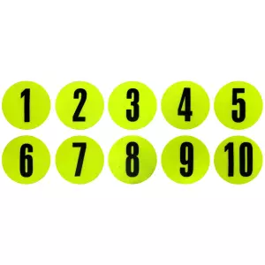 Conos Planos Numerados. Set 10 Uds