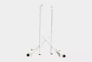 Postes bádminton móviles con ruedas