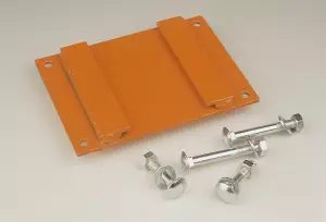 Placa con guía para aros de baloncesto y minibasket