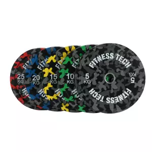 DISCO BUMPER PLATE CAMUFLAJE FLECKS ALTA RESISTENCIA