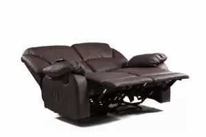 ECODE Sofa Canapé Dos Plazas Reclinable con Masaje ECO-8590/2 Marrón/NEGRO/BEIGE