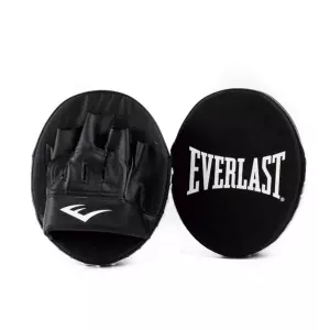 Everlast Core Punch Mitts - Manoplas de Boxeo Ligeras - Piel Sintética con Tratamiento Antimicrobiano - Diseño Ventilado - Negro