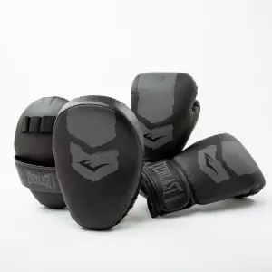 EVERLAST JUNIOR KIT PROSPECT 2 : MITT+GUANTE BLACK/GREY MANOPLA
