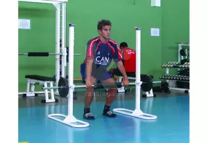 Soporte de barras para Cargadas y Sentadillas. (par)squat rack