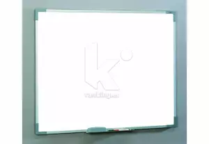 PIZARRA MELAMINA BLANCA. MARCO DE ALUMINIO. 100X150CM