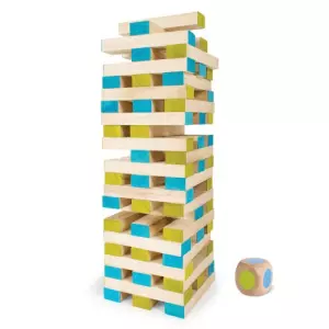 Torre de bloques de madera