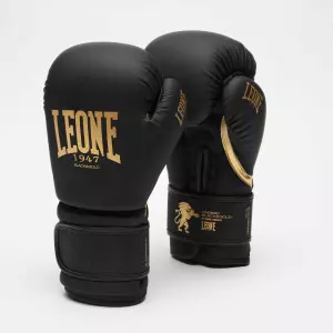 GN059D Guantes de Boxeo Leone 1947 “Black&amp;Gold” Color Negro