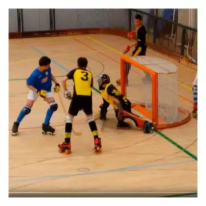 JUEGO PORTERIAS HOCKEY PATINES COMPETICION