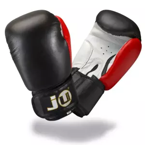 GUANTES DE BOXEO LEATHER PLUS JUSPORTS 10/12 ONZAS CUERO