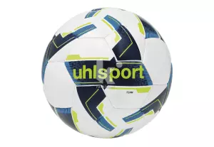 BALON FUTBOL UHLSPORT TEAM T-4 BLANCO/AZUL/VERDE FLUO