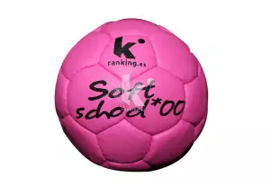 BALÓN BALONMANO SOFT SCHOOL TALLA 00. ROSA FLUO
