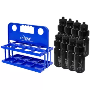 Kit De Botellero Plegable Con 8 Botellas