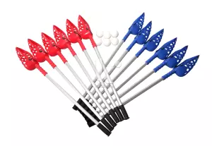 SET LACROSSE MANGO ALUMINIO (12 STICKS + 6 PELOTAS)