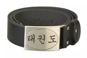 CINTURÓN DE CUERO KANJI JUDO/KARATE/TAEKWONDO 140 CM