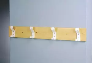 Perchero vestuario madera 1/2M