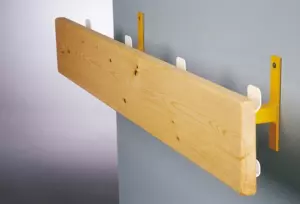 Perchero vestuario madera colgadores ocultos