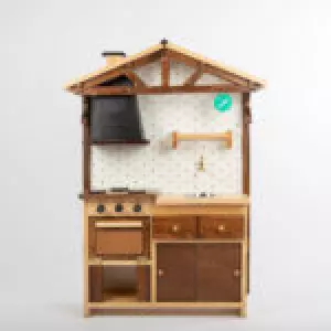 Cocina rústica pequeña INFANTIL 95x68x20 cm