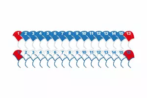 Juegos de gorras de polo perforadas – 32 unidades GORROS WATERPOLO