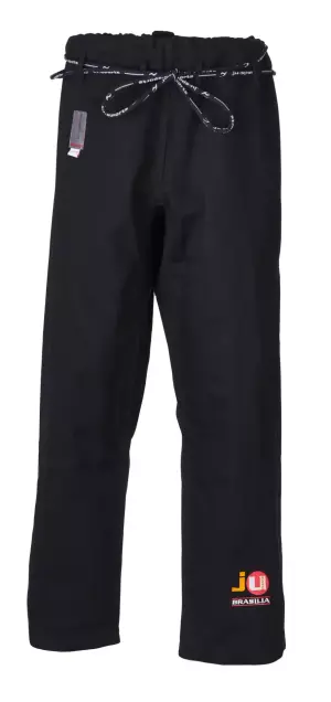PANTALÓN NEGRO JUDO "BRASILIA" CON CORDÓN JUSPORTS