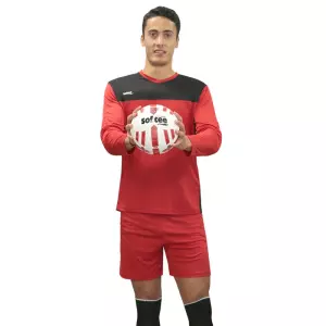 CAMISETA SOFTEE FULL PORTERO - ROJO/NEGRO, S