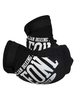 Coderas para Muay Thai Leone Color Rojo/azul/negro PR327