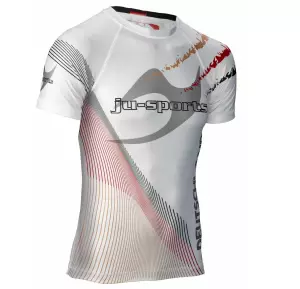 RASHGUARD BAJO GI PRO C18 GERMANY BLANCO JUSPORTS CAMISETA COMPRESION