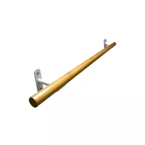 BARRA DE DANZA EN MADERA DE FLANDES DE 50MM Y 2M LONGITUD