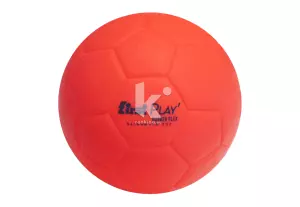 BALÓN BALONMANO FIRST PLAY RUBBER FLEX TALLA 00, NARANJA