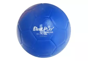 BALÓN BALONMANO FIRST PLAY RUBBER FLEX TALLA 1, AZUL