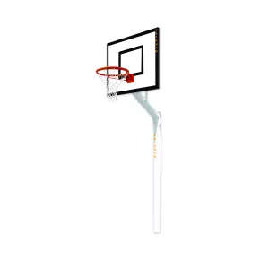 JUEGO CANASTAS MINIBASKET POSTE 115 MM TRASLADABLE SALIDA REGLAMENTARIA FIBRA DE VIDRIO